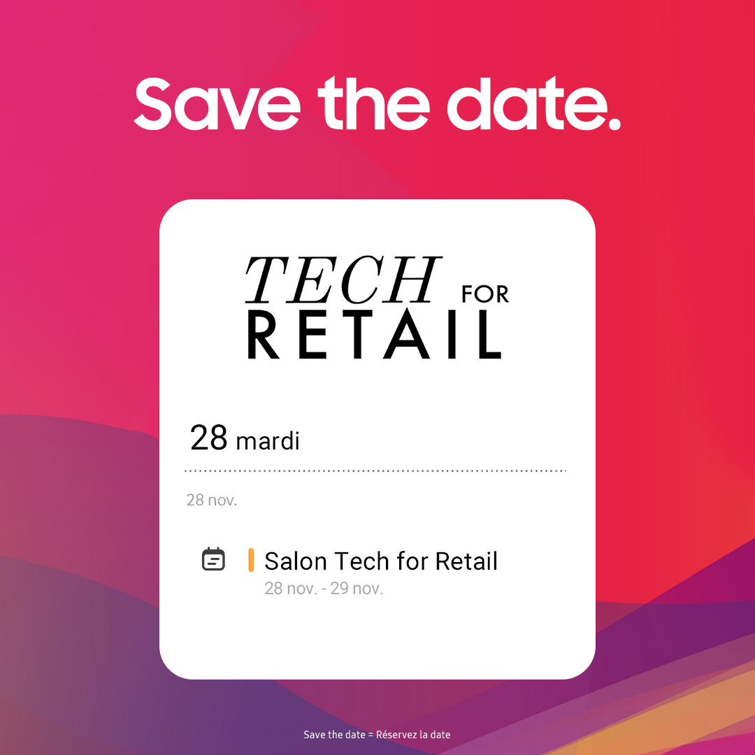 📆 SAVE THE DATE : le @TechforRetail aura lieu les 28 et 29 novembre au Parc des Expositions Porte de Versailles. Par ici pour les inscriptions 👉 spr.ly/6010utXru