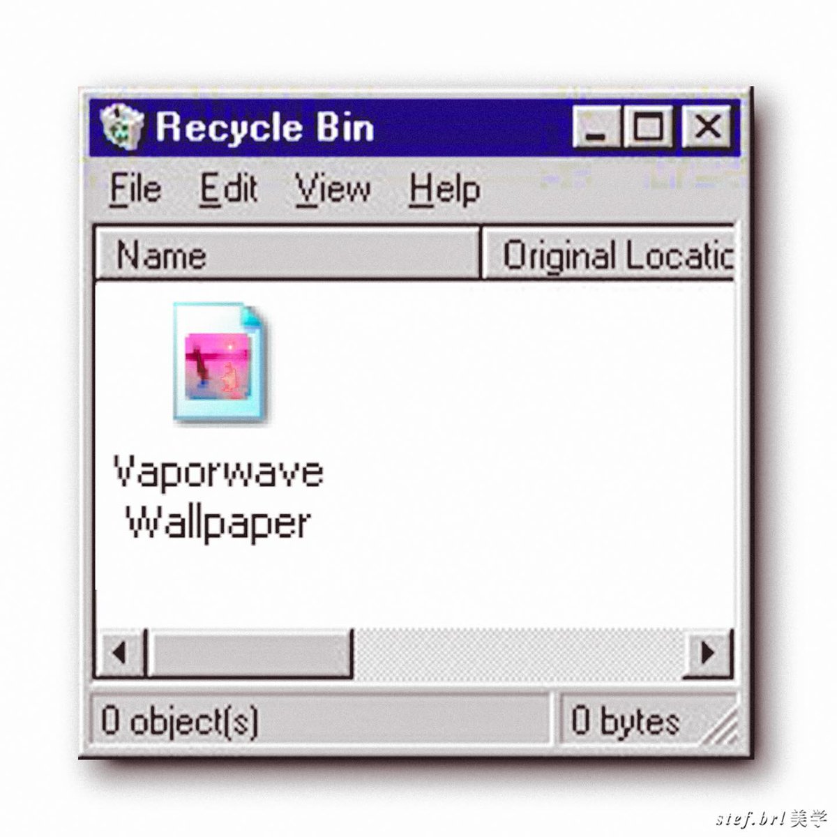 VaporFashion's tweet photo. inside the recycle bin ✨🌸art by @stef_brl💖#vaporwave #retro https://t.co/OLorXhEGFw
