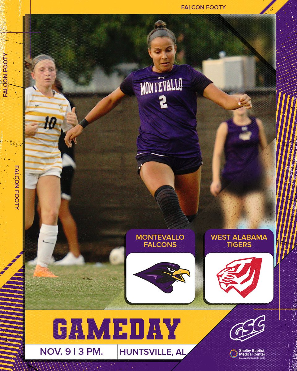 UM_WSoccer's tweet photo. Gameday! Semi-Final in Rocket City!

🆚 West Alabama
⏰ 3:00PM
🏟️ John Hunt Park
📍 Huntsville, AL
💻 https://t.co/IuGlikwjPn
📊 https://t.co/bt390dCH3k
📰 https://t.co/8ArczCxMZp
🎟️ https://t.co/sMC0E4GQUS

#FalconFooty | #RespectTheGrind | #TogetherWeRise https://t.co/PBrBbKvLD3