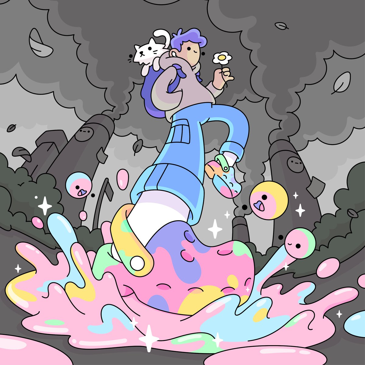 doodles's tweet image. .@ComplexCon is just around the corner and we can’t wait for you to experience our eye-popping pavilion, with a special @Doodles x @Crocs area and a first look at our Hap &amp;amp; Mello-themed Holiday capsule collection!