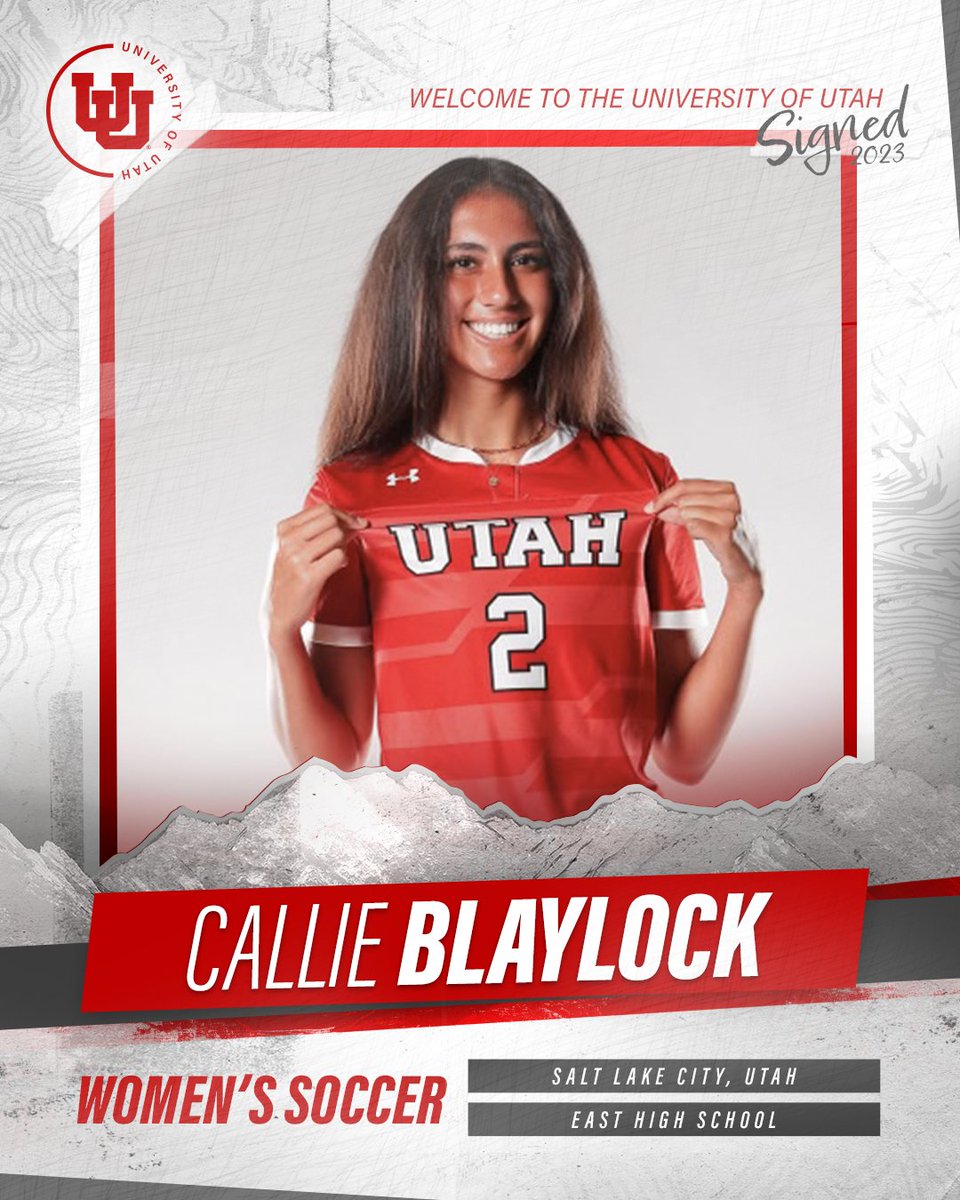 𝐁𝐥𝐚𝐲𝐥𝐨𝐜𝐤 𝐢𝐬 𝐣𝐨𝐢𝐧𝐢𝐧𝐠 𝐭𝐡𝐞 𝐛𝐮𝐧𝐜𝐡! All-state honoree and region champion Callie Blaylock is officially a Utah Ute! We can't wait to see you on the field, Callie! #GoUtes