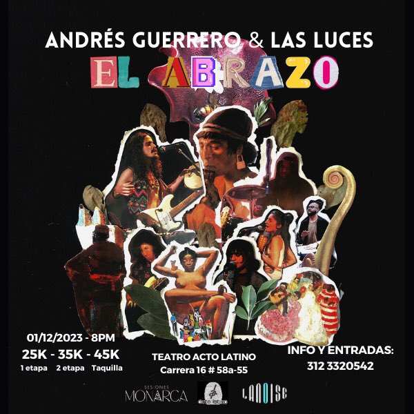 Bueno, este 01/12 voy a hacer el concierto más delirante de mi vida. Este collage va a ir creciendo porque son muchos invitados que la rompen. Vamos a recorrer Latinoamérica en canciones emulando lo que me bailé por mucho tiempo y sigo bailando Entradas wa.link/3ehadm