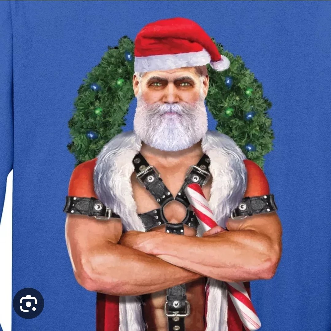 I want to dress someone up as Santa and take questionable, smutty photos of them and send them out as Christmas cards!!! Shove a candy cane log down a couple holes...see what happens ya know.