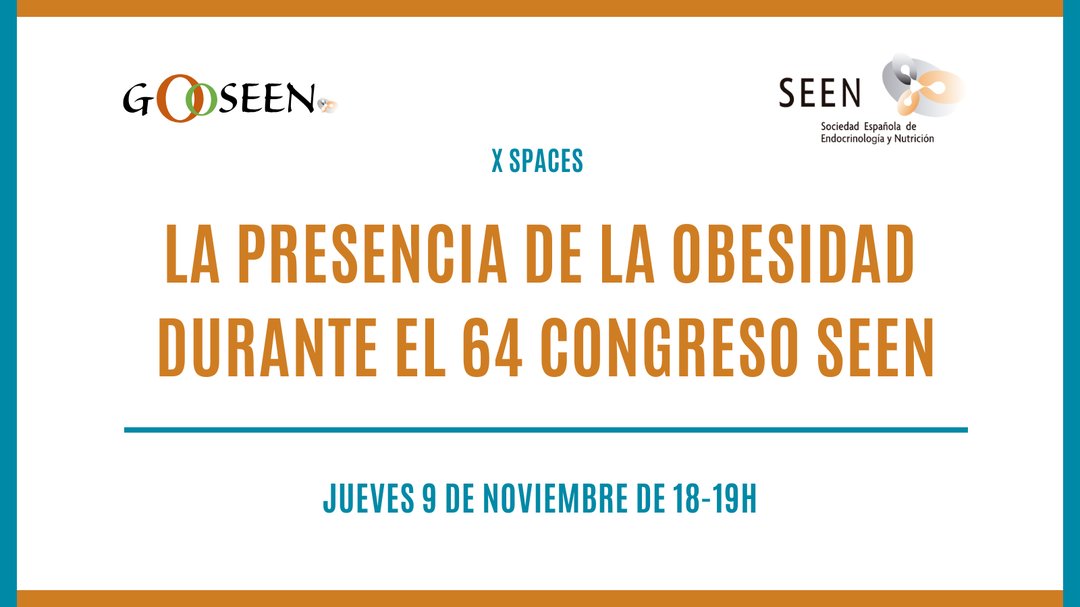 sociedadSEEN's tweet photo. ⏰ Comenzamos en 5‘: #espacio en #X donde hablaremos de #obesidad en #SEEN23 con @obesitySEEN, @NuriaVilarrasa2 @anidehollanda e @idoiagenua
🖇 https://t.co/2n111CqaEa
#spaces #live #directo https://t.co/a55EtXGxXl