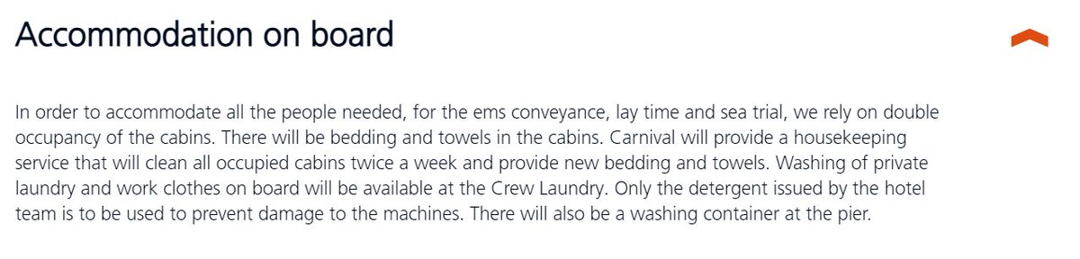 thiscruiselife's tweet image. It&apos;s been so fun following Carnival Jubilee&apos;s Sea Trials via Meyer Werft. Turns out, for the Jubilee&apos;s Sea Trials, bedding is being provided and Carnival is even providing housekeeping service for all on board. :) #CarnivalJubilee #SeaTrials #MeyerWerft