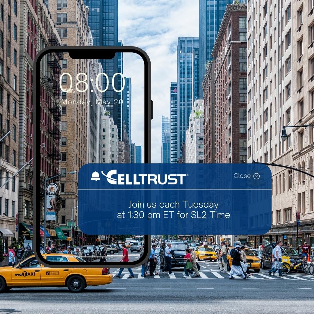 CellTrust's tweet image. Join us each Tuesday at 1:30pm ET for #SL2Time with the latest tips & feature updates for CellTrust customers!
Register here for the 30 minute live presentation and Q&A with a CellTrust Solutions Engineer: ow.ly/rKUF50PegIh
#TechnologyTips #Compliance #MobileFirstStrategy