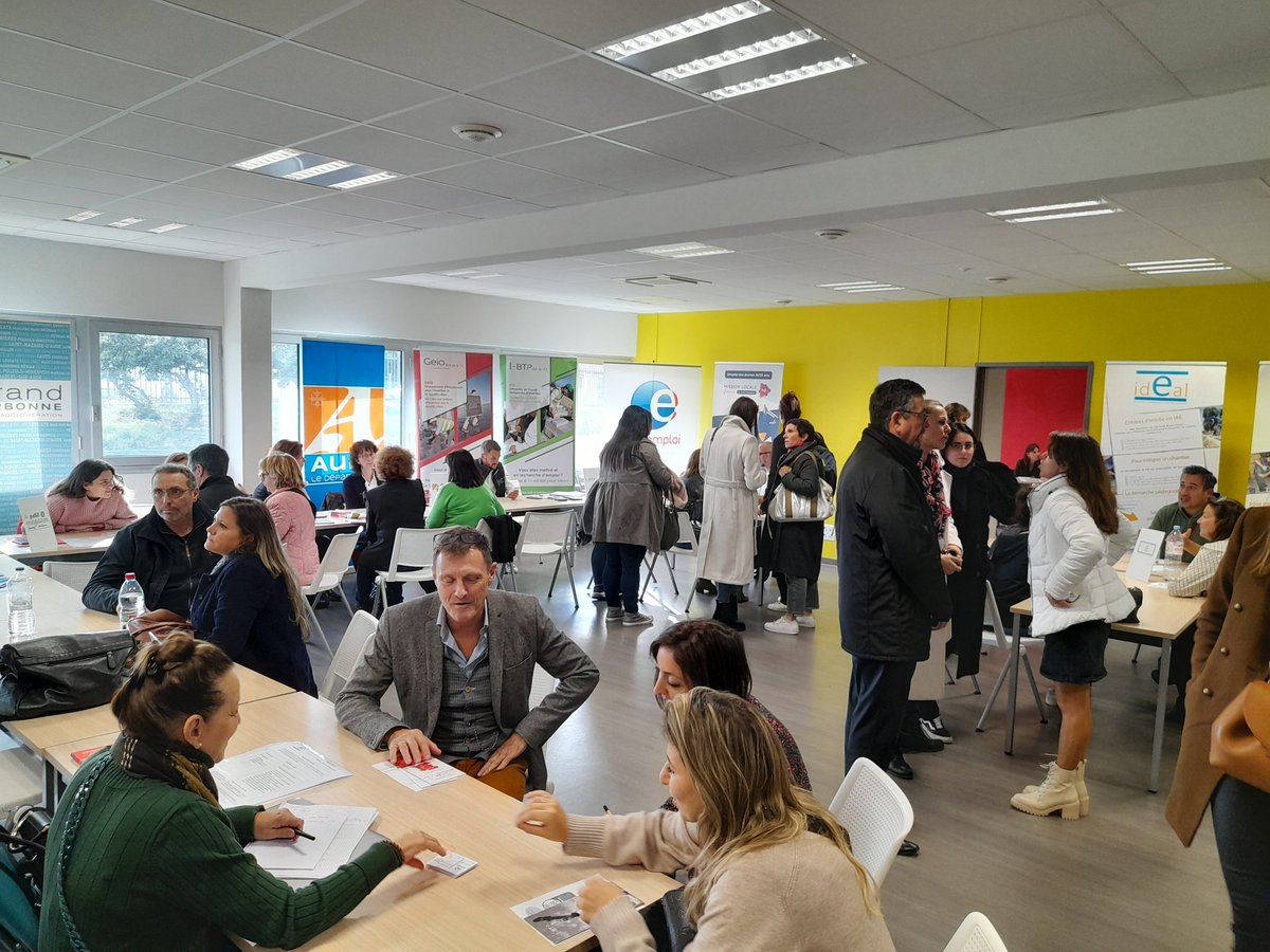 Belle réussite de 'Faites' de l'IAE 113 prescripteurs ont rencontré les 9 siae du territoire de #Narbonne pour mieux orienter vers l' #Emploi #Conseil Départemental de l'Aude @GrandNarbonneCA #MLJGrandNarbonne @Capemploi11 @Poleemploi_oc #IAE #insertion