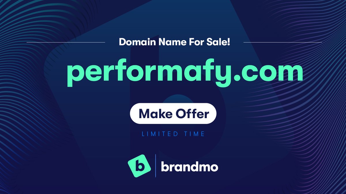 performafy.com

Registered in 2018 this .com is for sale and great for companies in the growth, marketing, &amp; analytics verticals. #performafy #performance #domains #domain #domainname #domainnames #domainbrokerage

Inquire at: ow.ly/cAUX50Q61f5