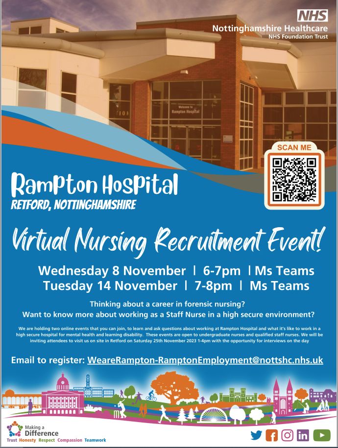 Carol Andrews (@carolcocking) on Twitter photo Great event yesterday with Q&A on High Secure Forensic Nursing. Email us if you would like to join next Tuesday at 7pm <a href="/NottsHealthcare/">Nottinghamshire Healthcare</a> <a href="/NottsHCPeople/">Notts Healthcare NHS Recruitment</a> Great event yesterday with Q&A on High Secure Forensic Nursing. Email us if you would like to join next Tuesday at 7pm <a href="/NottsHealthcare/">Nottinghamshire Healthcare</a> <a href="/NottsHCPeople/">Notts Healthcare NHS Recruitment</a>