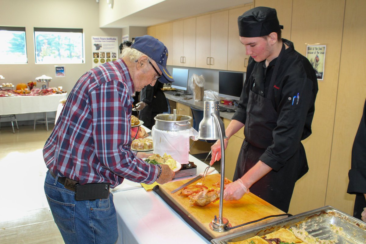 QIIICareerTech's tweet photo. Yesterday, @QuestarIII #BOCES students in Troy welcomed over 100 veterans to their school for a special Veterans Luncheon. Thank you to the #veterans for coming, and most importantly for your service.
#QuestarIII #CTE #CareerTechEd #CTECulinary #Culinary #VeteransDay https://t.co/f2myH89L0C