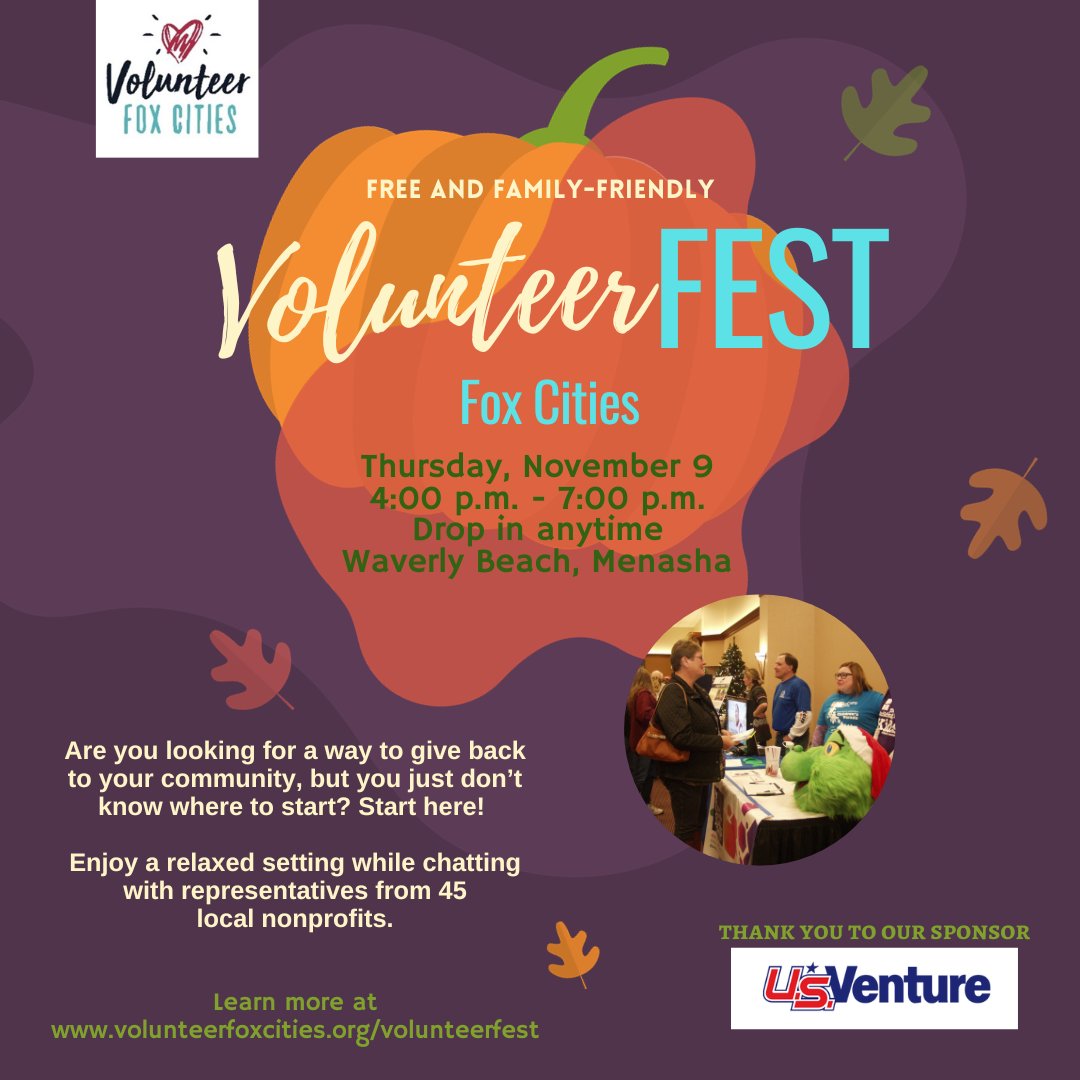 WinnWaterways's tweet photo. Looking for a way to give back to the community? Come meet with us and other area organizations at tonight's VolunteerFEST! https://t.co/hInuuI3sEU