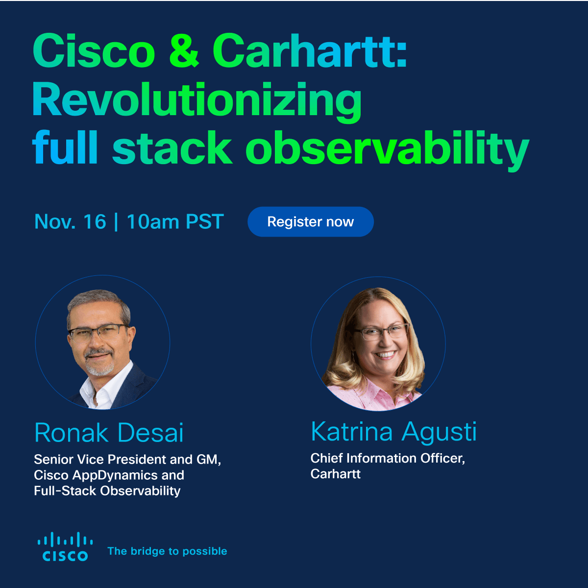 bhowell888's tweet photo. Hear how tech is helping Carhartt innovate and set themselves apart in a crowded market. Join Cisco's VP and GM Ronak Desai in this one-on-one LinkedIn Live discussion with Carhartt CIO Katrina Agusti.

Register for free here: https://t.co/lMtSZOXOic https://t.co/usLO10xRzf