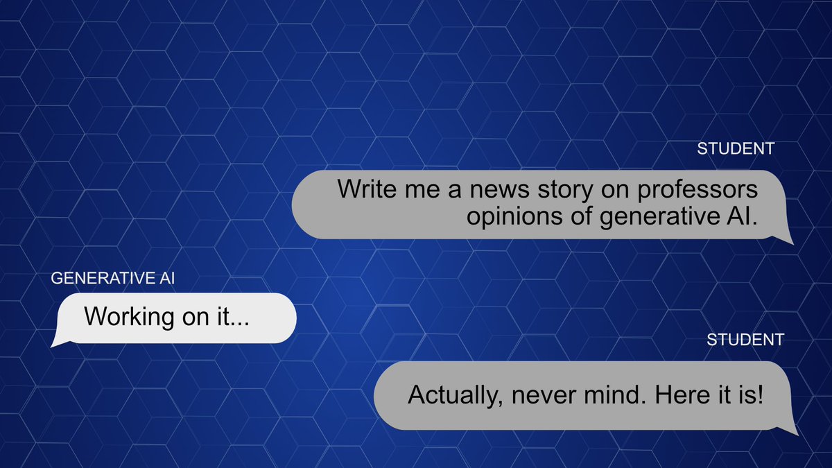 The_Prairie's tweet photo. Professors across the West Texas A&amp;M Campus are navigating the impact that generative artificial intelligence (AI) has on academic integrity and ethical use in integrity and ethical use in higher education.

Click the link to read more: https://t.co/Fpibe71zWz https://t.co/crcNwKsw7G