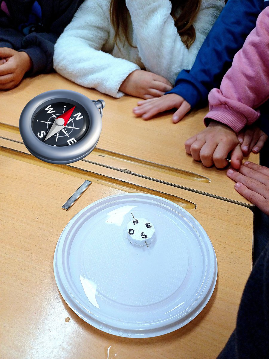 CEIP_TEODOSIO's tweet photo. Nuestro alumnado de 4° experimenta dentro de su proyecto "Primera vuelta al mundo" cómo fabricar una brújula. No hay mejor manera de aprender que experimentar. ¡Buen trabajo! #ceipteodosio #Magallanes #Elcano #ciencias https://t.co/kZHlA9orZt https://t.co/YxJUvPLJGs