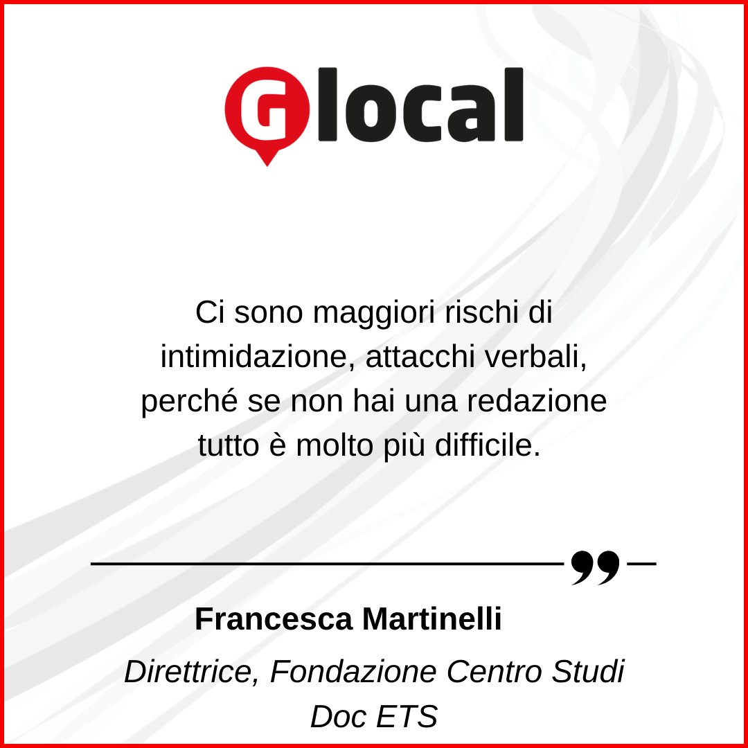 Festival Glocal (@festivalglocal) on Twitter photo Con <a href="/Fo_Elettrica/">Francesca Martinelli</a> si parla di giornalisti freelance, che oggi sono sempre di piĂą. Queso porta a meno costi per l'editore, ma espone maggiormente il giornalista
#glocal23 Con <a href="/Fo_Elettrica/">Francesca Martinelli</a> si parla di giornalisti freelance, che oggi sono sempre di piĂą. Queso porta a meno costi per l'editore, ma espone maggiormente il giornalista
#glocal23