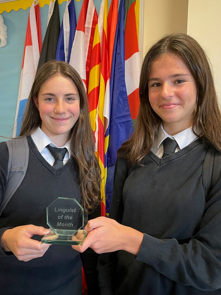 Many congratulations to our Linguists of the Month, Lavinia and Kirsty. The standard was so high we decided to give a joint award. Brilliant work, girls.