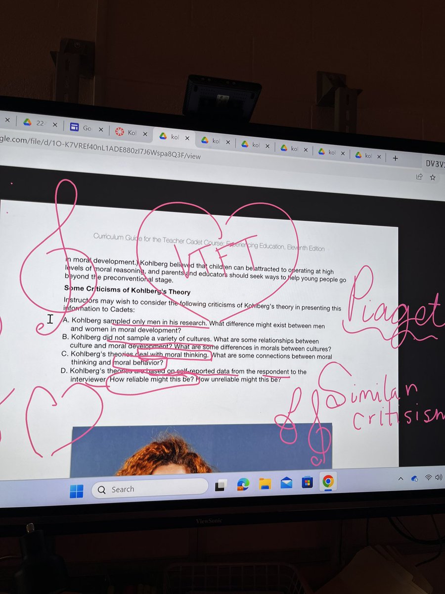 So much love for Kohlberg’s theory of moral development today…