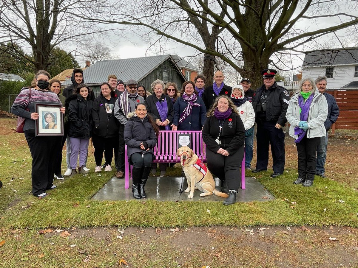 I was at the unveiling of Acton’s first purple bench in Prospect Park - a testament to those dealing with intimate partner and domestic violence.