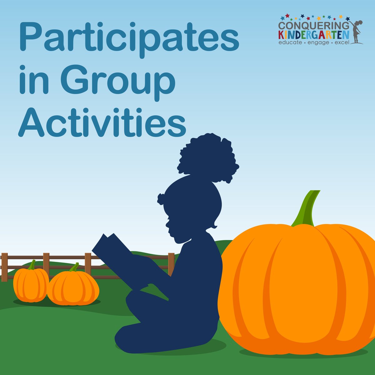 Engagement in the classroom is important, that’s why “Participating in Group Activities” is on the #kindgertarten report card for <a href="/PHLschools/">Philadelphia Schools</a>. Learn more: conqueringkindergarten.org/the-14-skills/ #ConqueringKindergarten