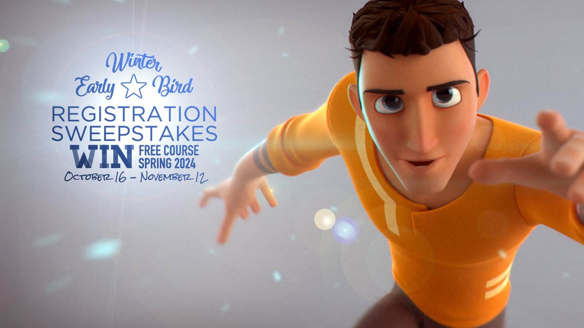 AnimationMentor's tweet image. ⏰ It's your last chance to be entered to win a free #animationclass this Spring. ⏰ 

Apply and register by Sunday for our Winter term: bit.ly/3CydJX1

#animationschool #learnanimation #characteranimation #animationstudy #maya3d