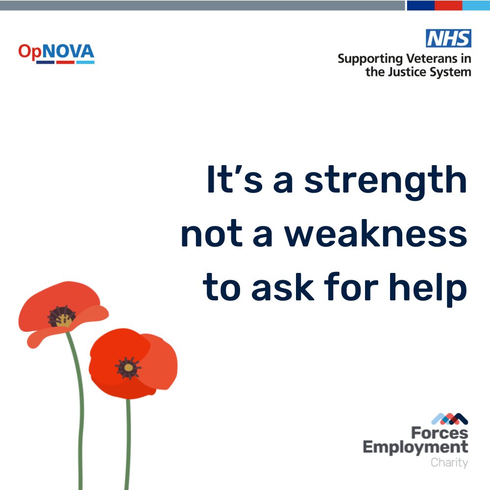 On this special occasion, the Op NOVA team joins NHS England, to remind you that It’s a strength not a weakness to ask for help.

#RemembranceSunday #Remembrance #LestWeForget #WeWillRemeberThem #ArmedForces #MilitaryCommunity Crown copyright 2008.