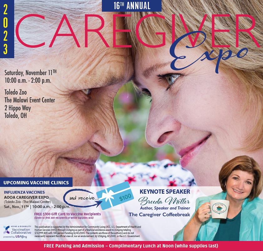 Our 16th Annual Caregiver Expo is in two days! 
And there’s plenty of room for you!
No need to register; just come out to the Toledo Zoo's Malawi Center for an afternoon of resources, chair massages &amp; caregiver support! 
This Saturday from 10 to 2. 
#CaregiverSupport #AOoA