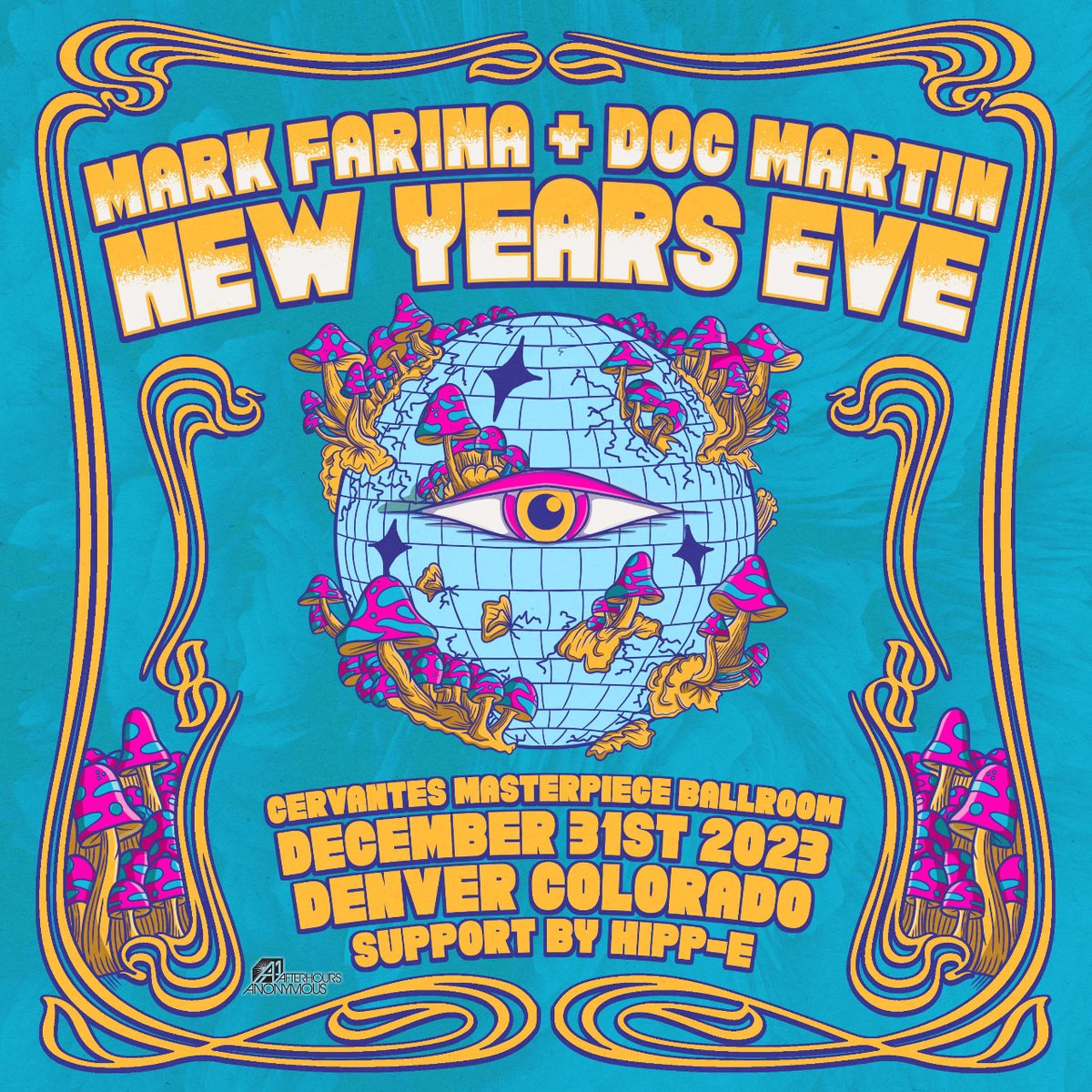 If deep-rooted house music is calling you, New Year’s Eve at <a href="/CervantesDenver/">Cervantes Denver</a> is just what you’re looking for. Ring in the new year w/ <a href="/djmarkfarina/">Mark Farina</a>, <a href="/sublevelDoc/">Sublevel</a> and DJ Hipp-E for memories that will last a lifetime!

TICKETS: AfterHoursAnonymous.us