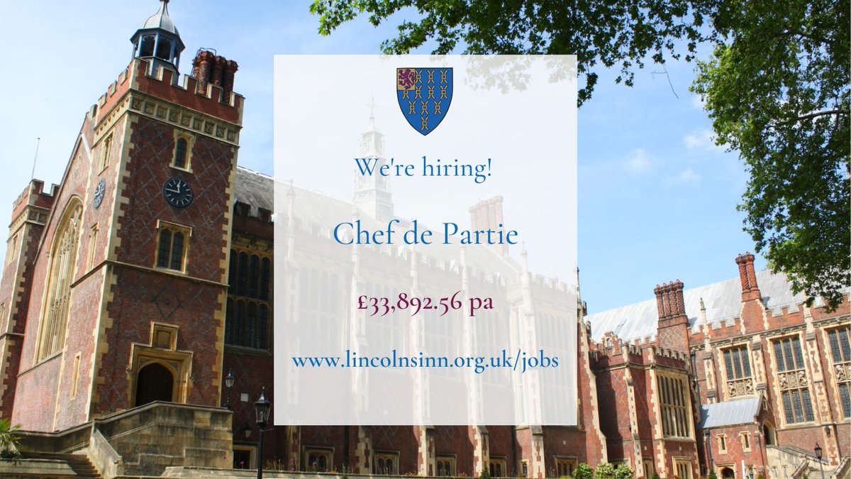 lincolnsinn's tweet photo. We're #hiring!

We have two roles in our kitchen available: Chef de Partie and Pastry Chef de Partie.

Both roles are full-time,  40 hours per week and include paid lunch + overtime. 

Find out more: https://t.co/ewVAZ1sCk9 https://t.co/swdS5GYPtQ