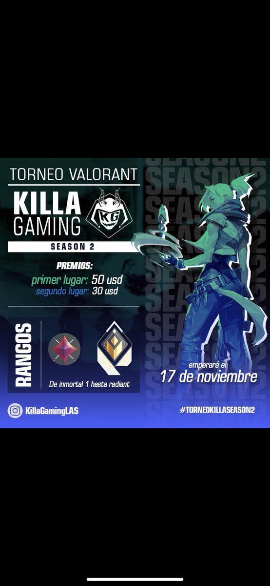 MD E-Sports (@mdesportss) on Twitter photo ✨Queremos invitarlos a participar del torneo de nuestros amigos de <a href="/KillaGamingLAS/">Killa Gaming</a>
✨Un evento muy bien organizado y además se sumaron más premio.
Inscribi a tu equipo en este link:
▫️battlefy.com/killa-gaming/k… ✨Queremos invitarlos a participar del torneo de nuestros amigos de <a href="/KillaGamingLAS/">Killa Gaming</a>
✨Un evento muy bien organizado y además se sumaron más premio.
Inscribi a tu equipo en este link:
▫️battlefy.com/killa-gaming/k…