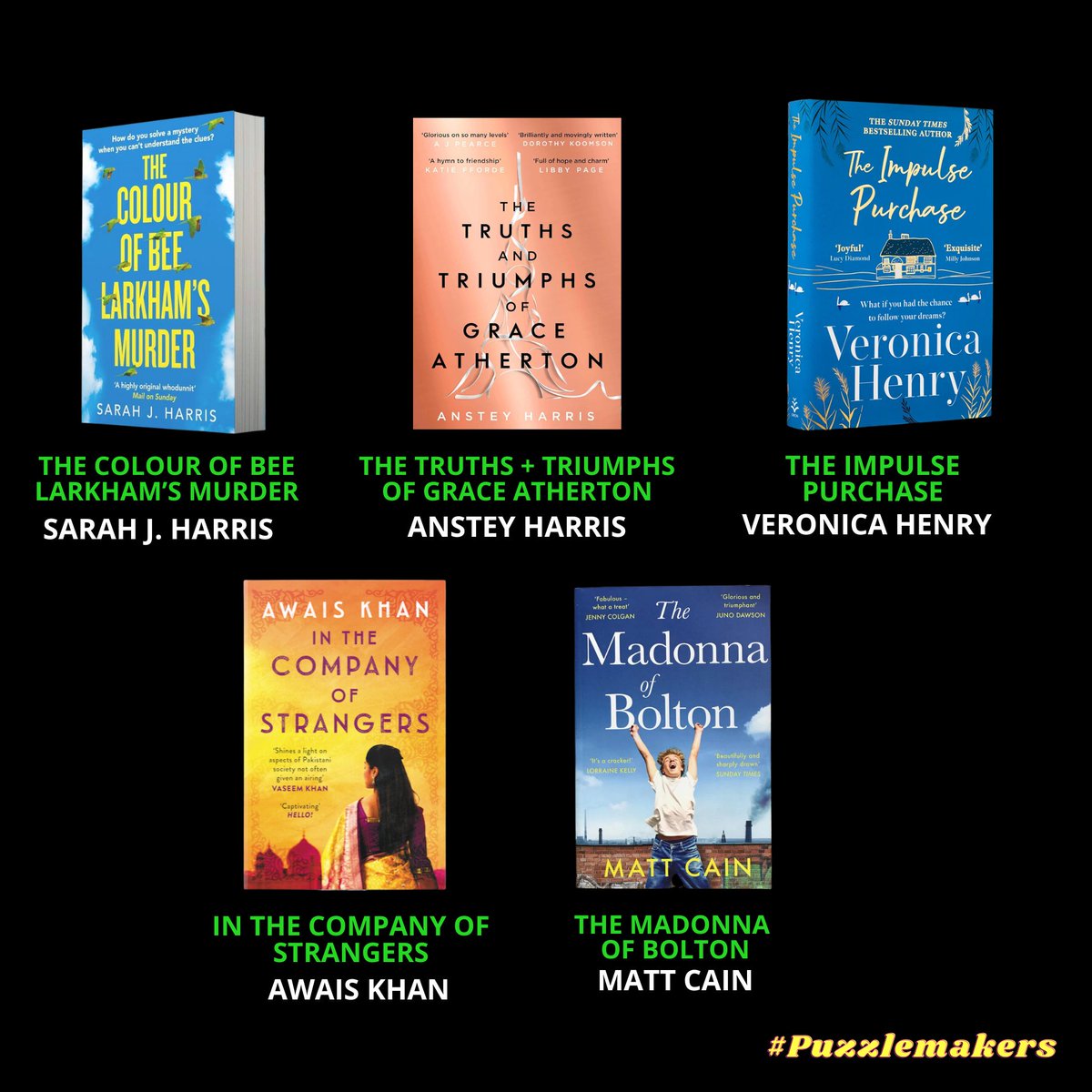 samuelburr's tweet photo. GIVEAWAY! Introducing the first Friends of the Fellowship - these brilliant authors have supported me and my Puzzlemakers pre pub, so I want to say thanks. On Sun 19th November, I’ll pick 5 winners who can select any title to receive by post. Like, follow + repost to enter! https://t.co/ISkYum4QVE