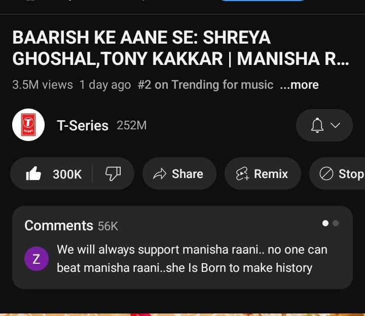 Miracle00020701's tweet photo. 3.5M has completed
Almost reached 3.6 M
300K♥️
56K Comments done
#ManishaRani #ParthSamthaan 
#BaarishaKeAaneSe 
Please keep Streaming.. https://t.co/NLnhKBiBpE