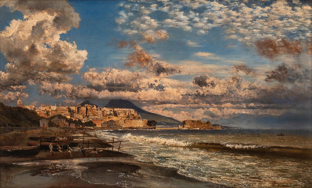 Rudolf von Alt
 Napoli da Mergellina
1867