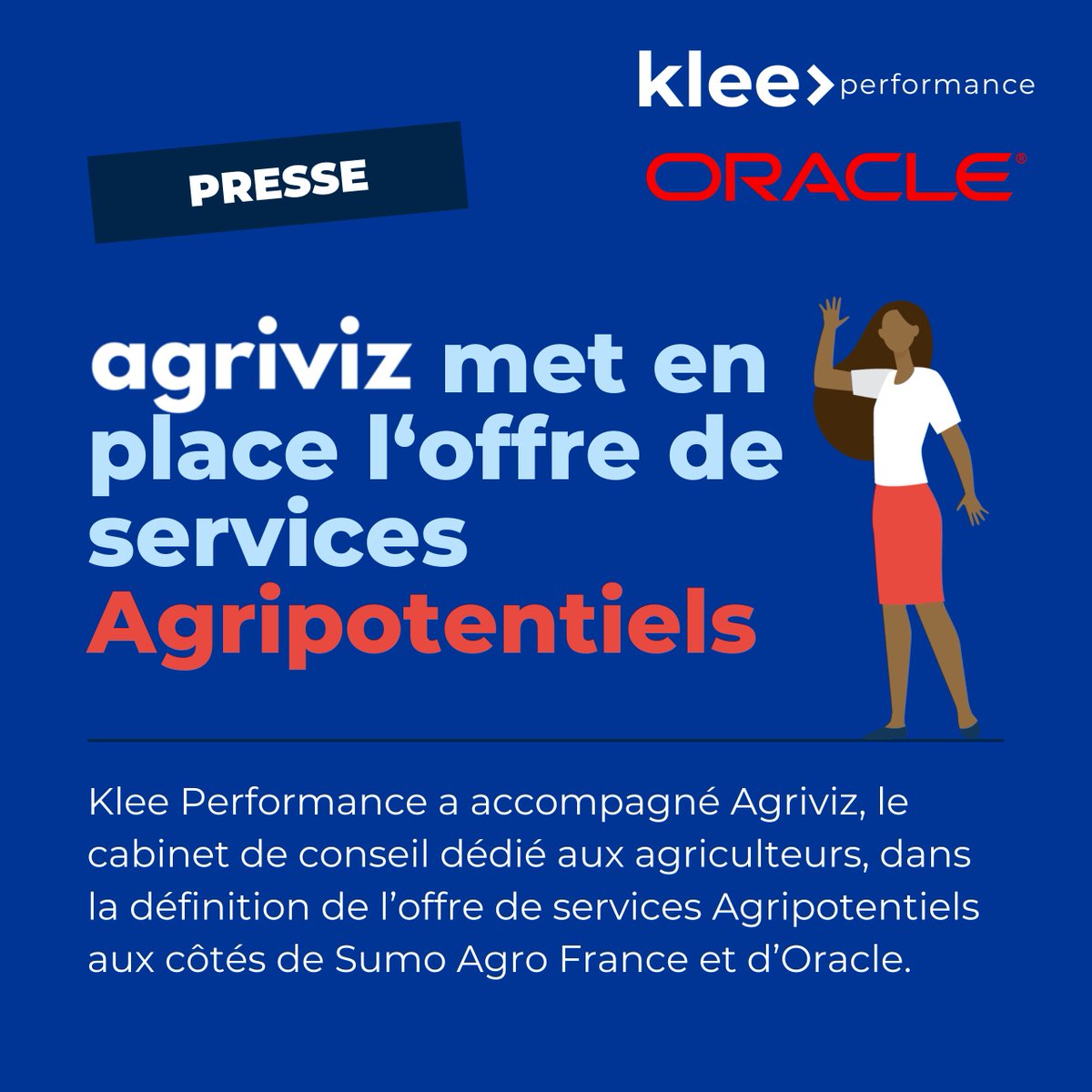 📰 Presse : le Magazine <a href="/Infos_Entrepris/">Informations Entreprise</a> met en avant notre client Agriviz !​

A travers ce projet, <a href="/Oracle/">Oracle</a>  et Klee Performance ont relevé le défi de mettre en place des indicateurs RSE. ​

Lisez l'article ici :👉 kleeperformance.fr/sites/default/…​
​
#Agriculture #RSE #EPM #Performance
