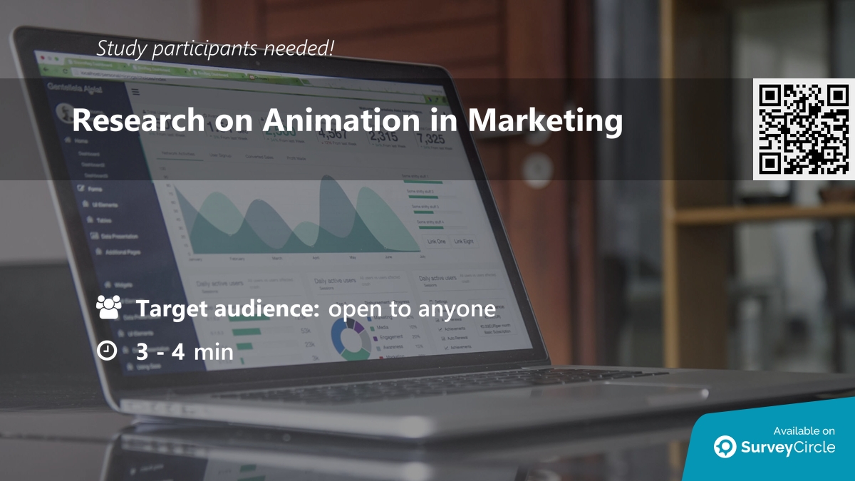 daily_research's tweet image. Participants needed for online survey!

Topic: "Research on Animation in Marketing" surveycircle.com/7TF4TR/ via @SurveyCircle

#AnimationMarketing #animations #MarketingSurvey #VideoMarketing #survey #surveycircle