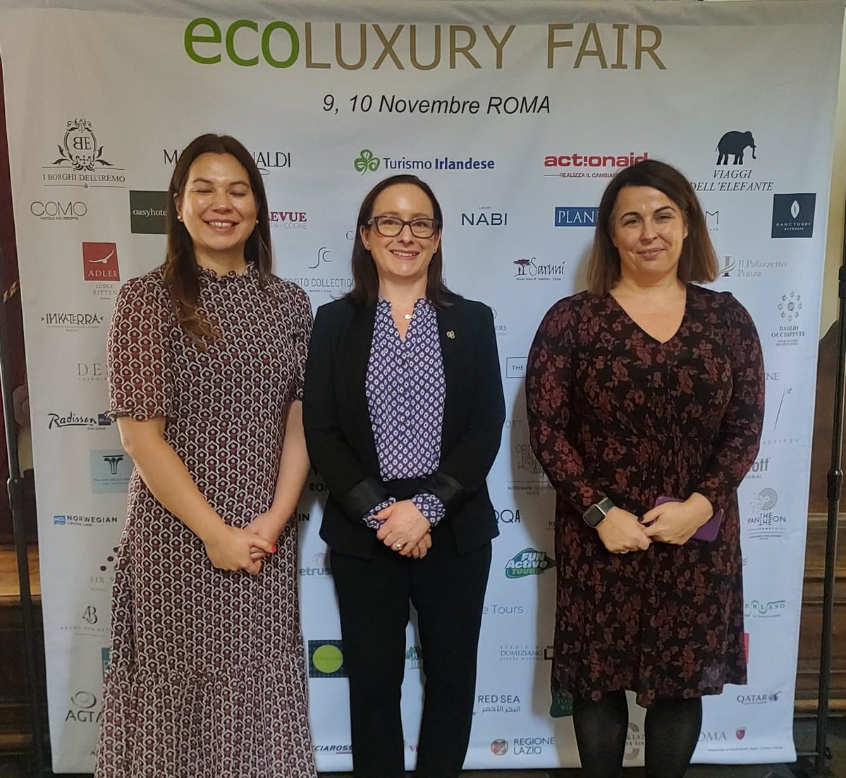 TourismIreland's tweet photo. Tourism Ireland is delighted to be joined by @adamsandbutler and @HastingsHotels at the ECOLUXURY Fair in #Rome to promote our sustainable luxury tourism offering 🇮🇹
#TI2023 https://t.co/5Ri3NXRZ7N