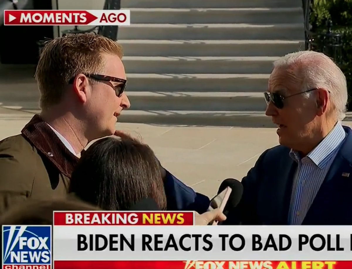 BREAKING: President Biden totally destroys hack Fox News reporter Peter Doocy for trying to nail him with a gotcha question and unleashes cold hard facts on him. This is EXACTLY how you combat Fox's avalanche of lies.... 'President Biden, why do you think it is in this election…