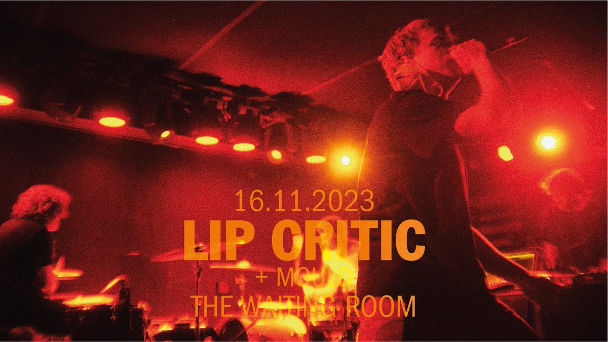 Just announced 🔥 MOULD will support @lipcritic at @WaitingRoomN16 next week Tickets on sale now 🎫 link.dice.fm/reb0ae92e4a0