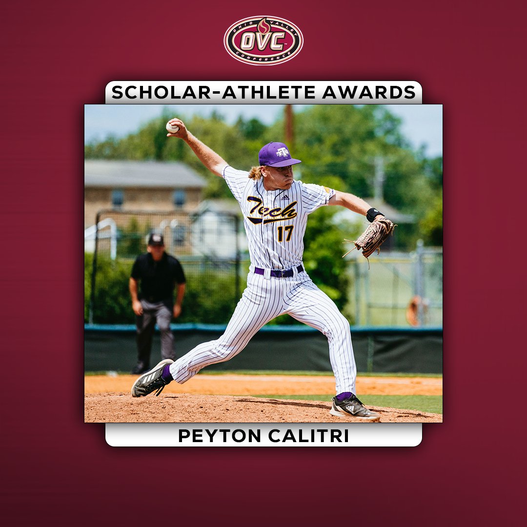 𝗢𝗩𝗖 𝗦𝗰𝗵𝗼𝗹𝗮𝗿-𝗔𝘁𝗵𝗹𝗲𝘁𝗲 𝗔𝘄𝗮𝗿𝗱 𝗪𝗶𝗻𝗻𝗲𝗿 🎓📚
Peyton Calitri (<a href="/peytoncalitri/">Peyton Calitri</a>), <a href="/TNTech_Baseball/">Tennessee Tech ⚾️⚾️</a> 

More: bit.ly/40wNRXe

#OVCit | #WingsUp