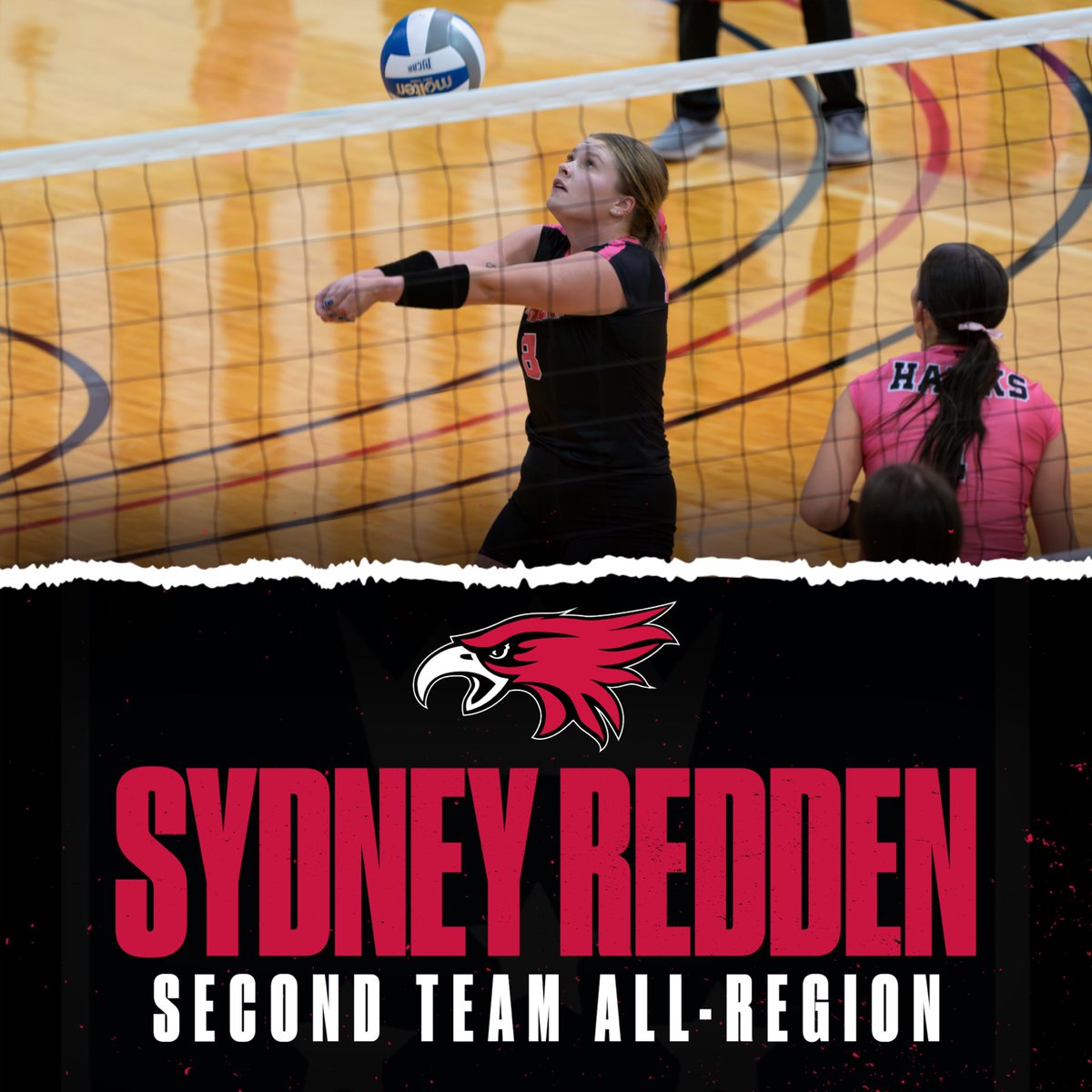 𝐕𝐨𝐥𝐥𝐞𝐲𝐛𝐚𝐥𝐥 𝐒𝐞𝐜𝐨𝐧𝐝 𝐓𝐞𝐚𝐦 𝐀𝐥𝐥-𝐑𝐞𝐠𝐢𝐨𝐧

Congrats to Sydney Redden!

#GoHawks 🔴⚪️⚽️