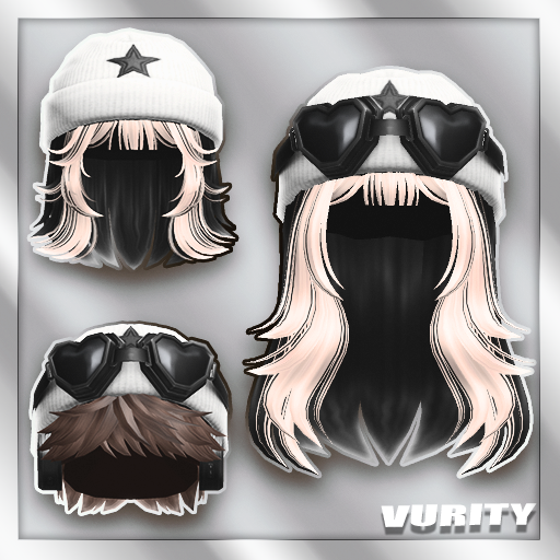 huge ugc drop in vurity, a collaboration group with @vuriae! had fun creating these with vuriae! Support our new releases! hairs in 18 colors, and beanies in 7 shades roblox.com/groups/1241754…