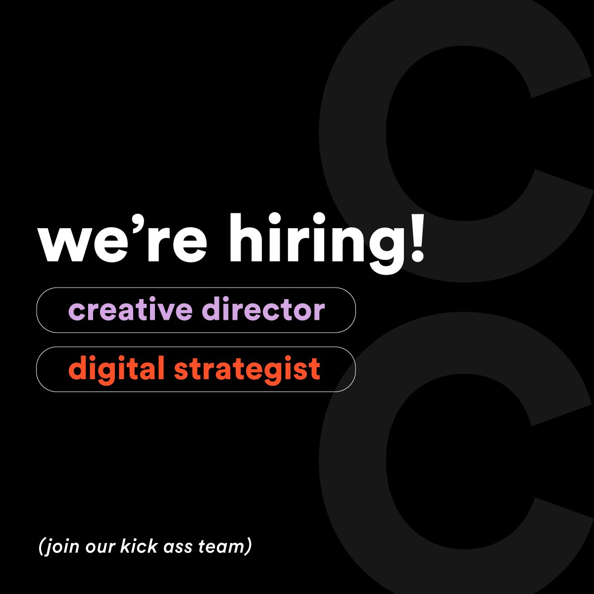 We’re growing!

If you’re a strategic thinker with an entrepreneurial spirit, this one’s for you! 🚀

creativecurrency.ca/careers/creati…

creativecurrency.ca/careers/creati…