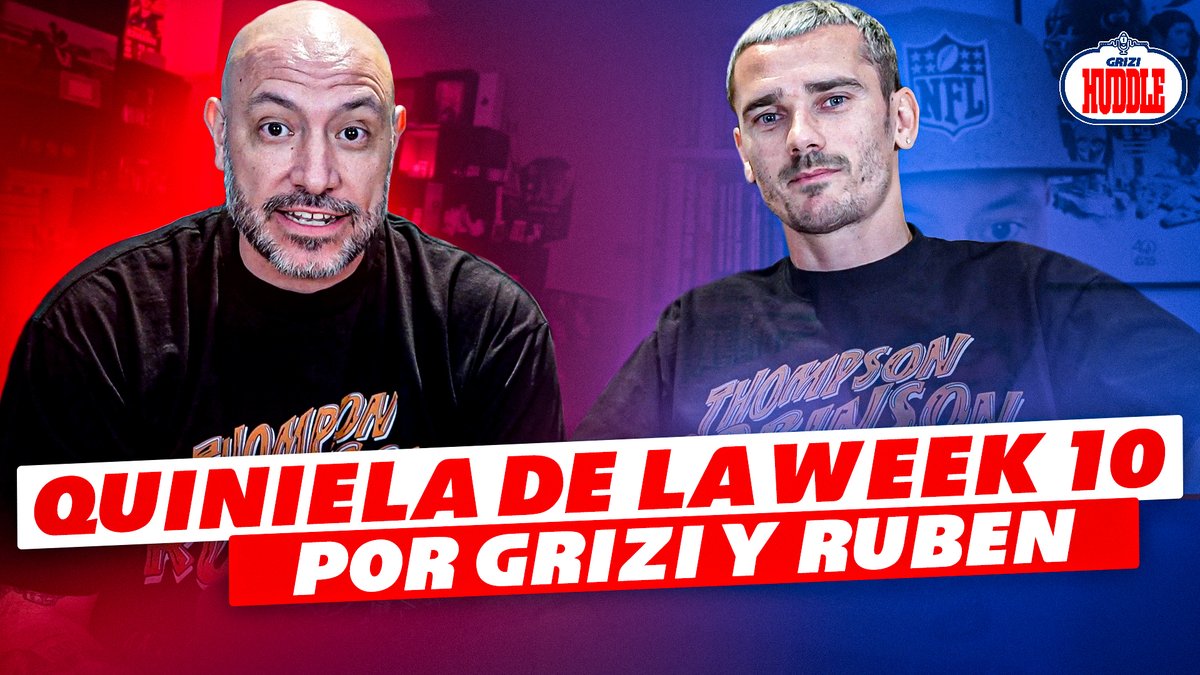 🏈 Los pronósticos de Grizi y Rubén de la week 10. Disponible en YouTube. 

🔗 youtu.be/7ZveIsnN9w0

🎙️ <a href="/Rubenibg/">Rubén Ibeas</a> &amp; <a href="/AntoGriezmann/">Antoine Griezmann</a>