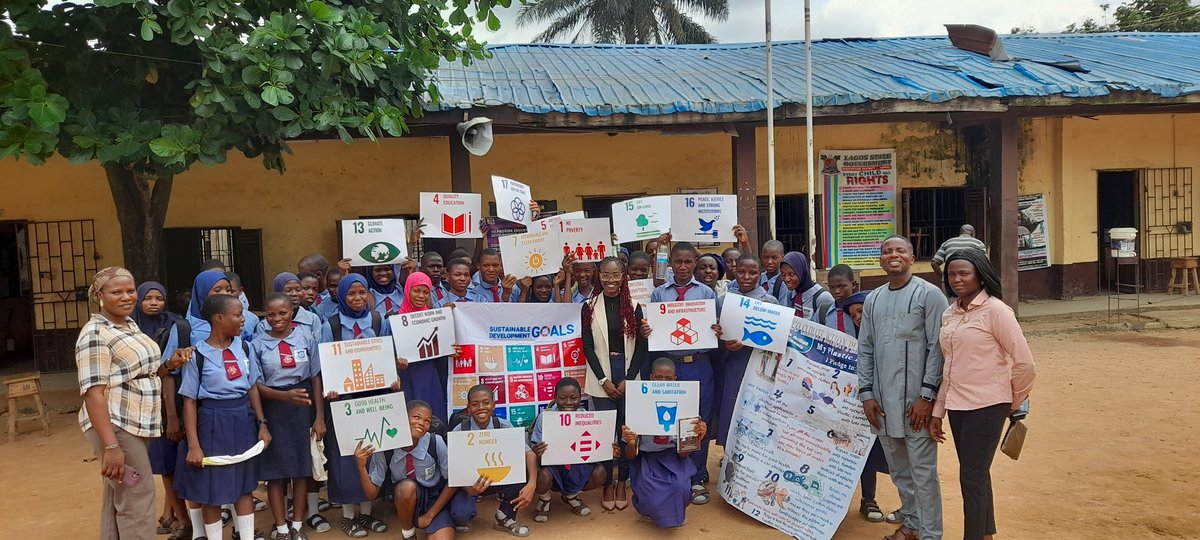 Snapshots of the worthwhile session the Centre for Early Green Education had with our students today at Lagos Baptist Senior College, Nigeria. 
<a href="/koentimmers/">Koen Timmers #climateactionedu</a> <a href="/JenWilliamsEdu/">Jennifer Williams</a> 
<a href="/Futures2030/">Global Sustainable Futures Network</a> <a href="/fabenigeria/">#FABEInternationalFoundation</a> <a href="/EcoSchoolsNG/">Know Your #SDGs 🇳🇬</a> <a href="/TakeActionEdu/">Take Action Global</a> <a href="/LagosSDGInvest/">Lagos SDGs 🇳🇬</a>