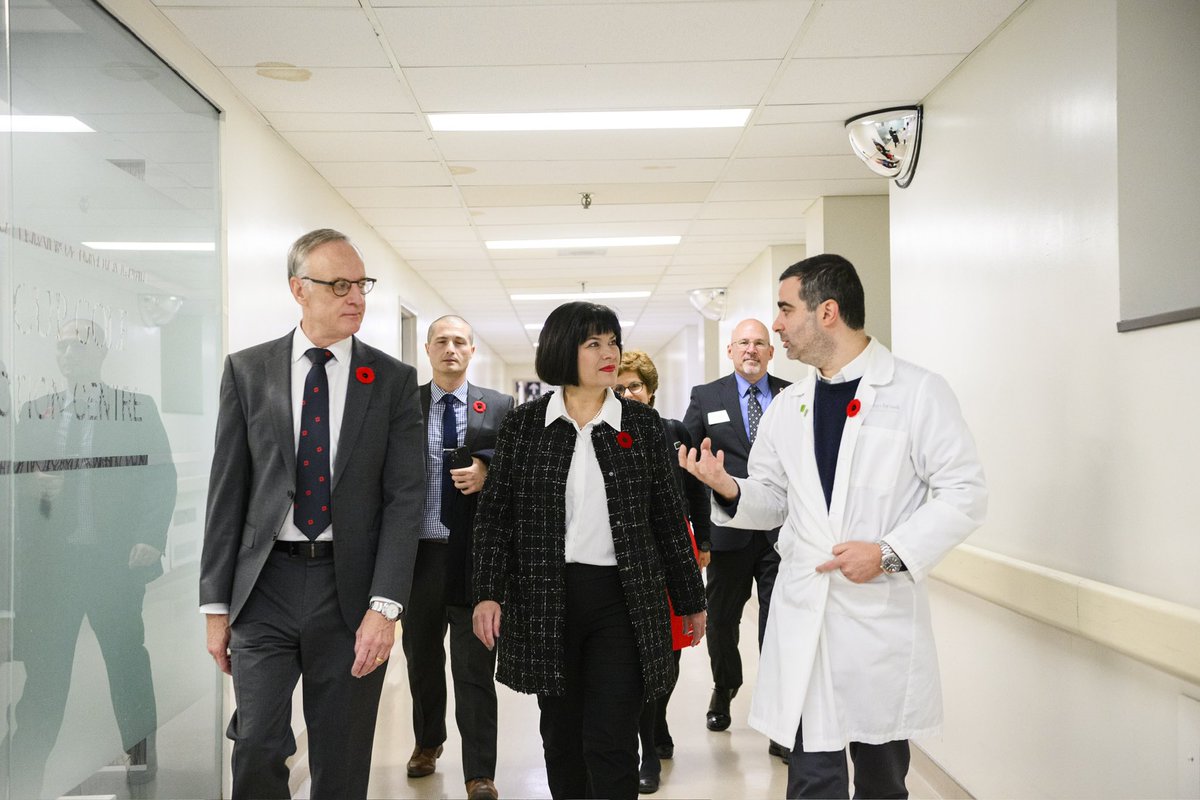 This morning, @Rob_Oliphant and I visited @Sunnybrook to announce a new investment to support better outcomes and well-being for Veterans.