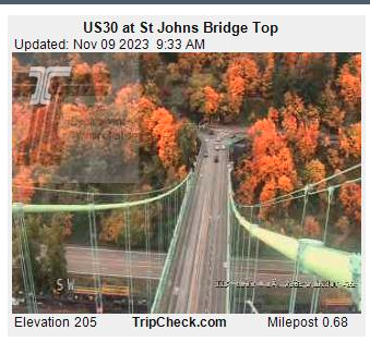 TrafficPortland's tweet photo. Another couple of fall color explosions caught on traffic cams. https://t.co/HObCIix1Zm