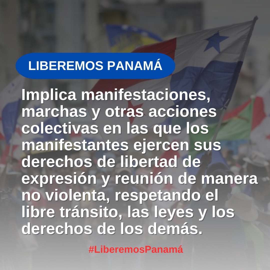 Apedeorg's tweet photo. Implica manifestaciones, marchas y otras acciones colectivas en las que los manifestantes ejercen sus derechos de libertad de expresión y reunión de manera no violenta, respetando el libre tránsito, las leyes y los derechos de los demás. https://t.co/fRyT8phNZl