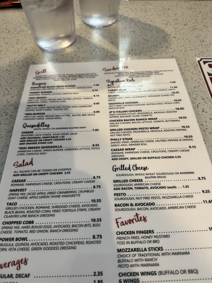 Here at @sacredheartuniv getting ready to conduct a guest lecture.  And all the sudden, the menu at the diner makes me miss @Kentico #KenticoConnection #nashvillechicken