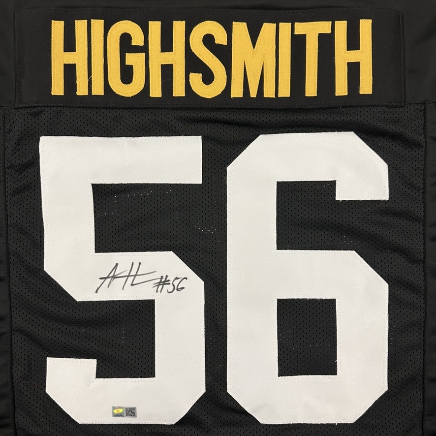 If Alex Highsmith gets a sack and the Steelers beat the Packers today, we'll give an Alex Highsmith autographed block number jersey to someone who reposts this post and follows us!