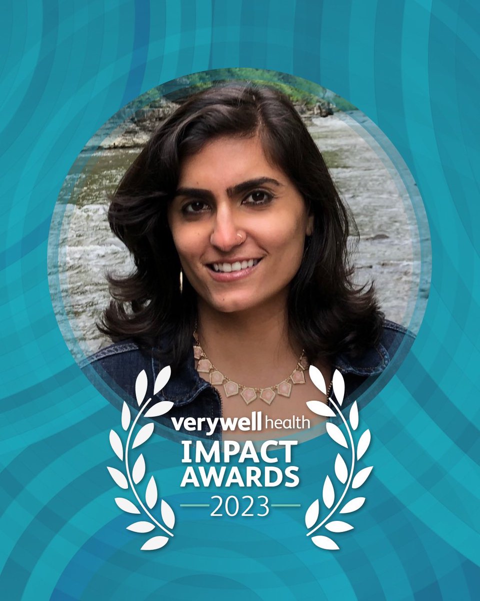 Wow! Such an honor to be named w/ Nick Jonas, Padma Lakshmi, & Steve Gleason as @Verywell Health Impact awardee 🏆 verywellhealth.com/impact-awards-… Thank you for recognizing the blood, sweat & tears it takes to do #patientadvocacy & thank you @southasianIBD @ibdesis team for support 🌟