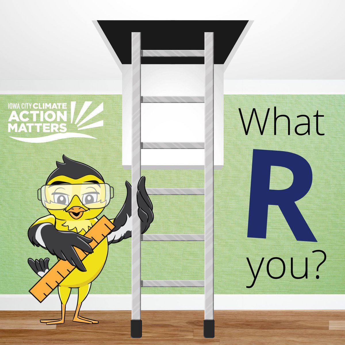 What R you? Your R-value is a measurement of your home's insulation, and adding more insulation can save you money on your energy bills! Learn how the City can pay to add more insulation to your home: icgov.org/insulate